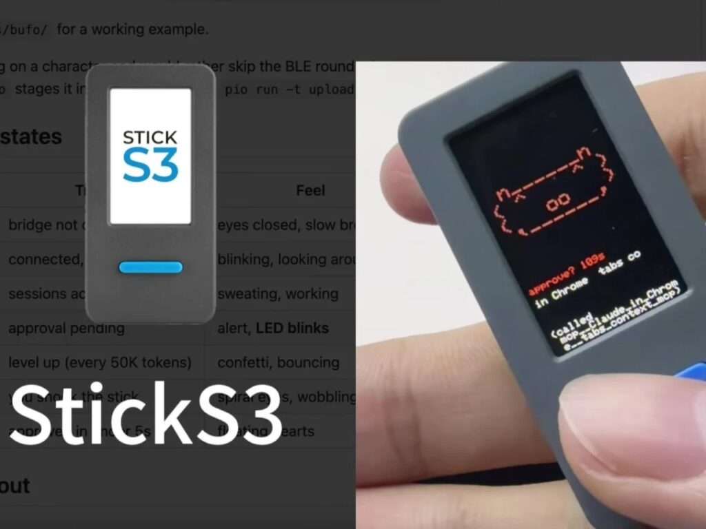 A close-up of the grey device screen displaying an urgent system permission prompt that reads approve? 109s in Chrome tabs along with terminal command strings underneath.
