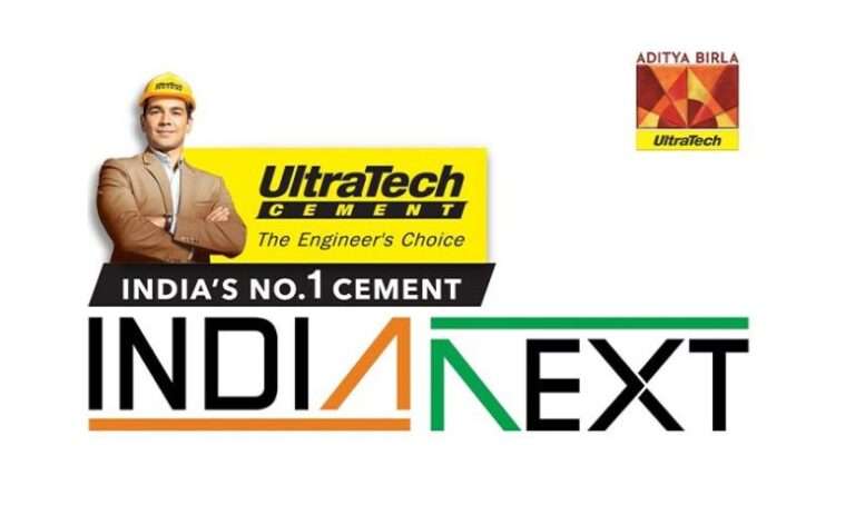 UltraTech IndiaNext 2026 sustainability architecture competition banner promoting regenerative design, net-positive buildings, and engineering innovation in India
