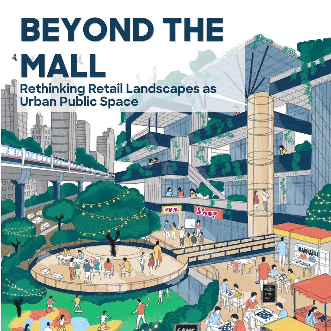 Designaddvance 2026 competition banner promoting the "Beyond the Mall" architecture challenge focused on reimagining retail landscapes as vibrant urban public spaces