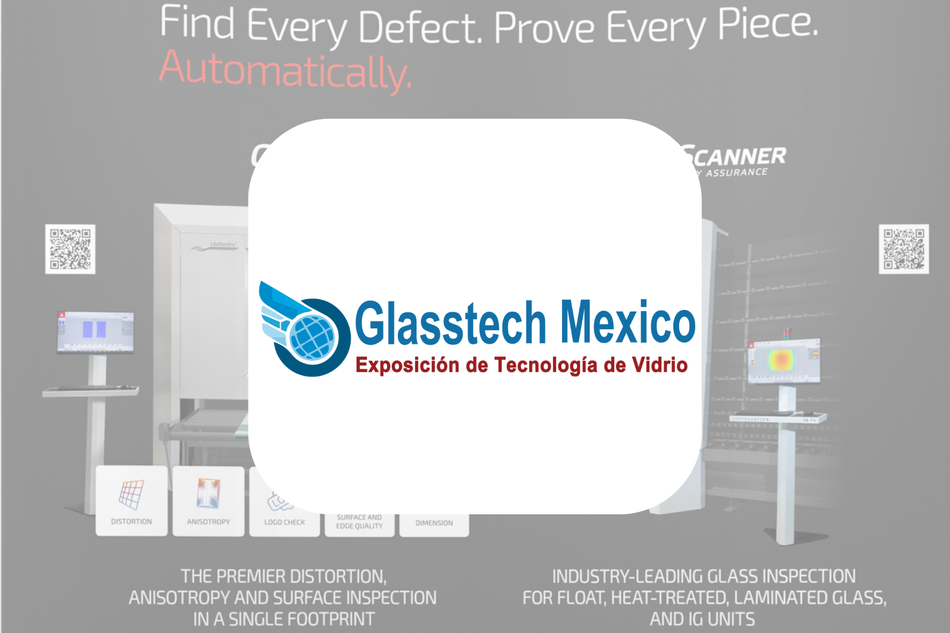Glasstech Mexico 2026 exhibition banner highlighting glass manufacturing, façade engineering, architectural glazing, and construction technology innovation in Mexico