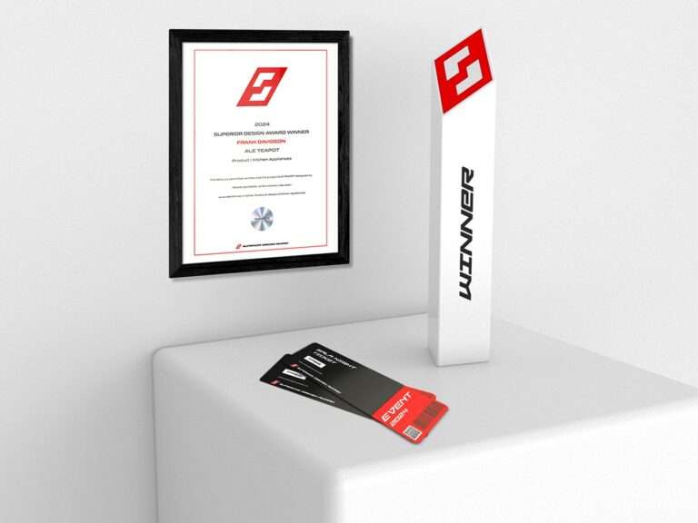 Superior Design Award 2026 official award badge recognizing excellence in architecture, interior design, product design, and creative innovation