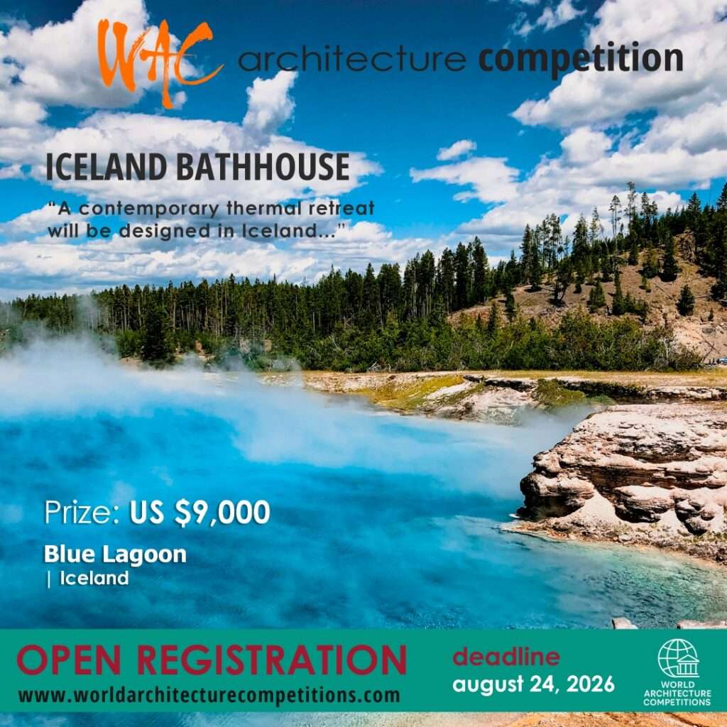 World Architecture Competitions registry promotional banner highlighting international architecture competitions, design challenges, and global opportunities for architects and students