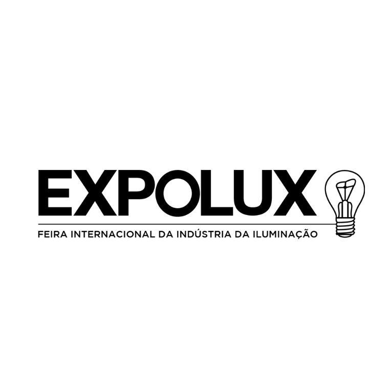 Expolux 2026 official promotional banner showcasing lighting technologies, LED solutions, architectural lighting, smart systems, and sustainable illumination innovations in São Paulo, Brazil