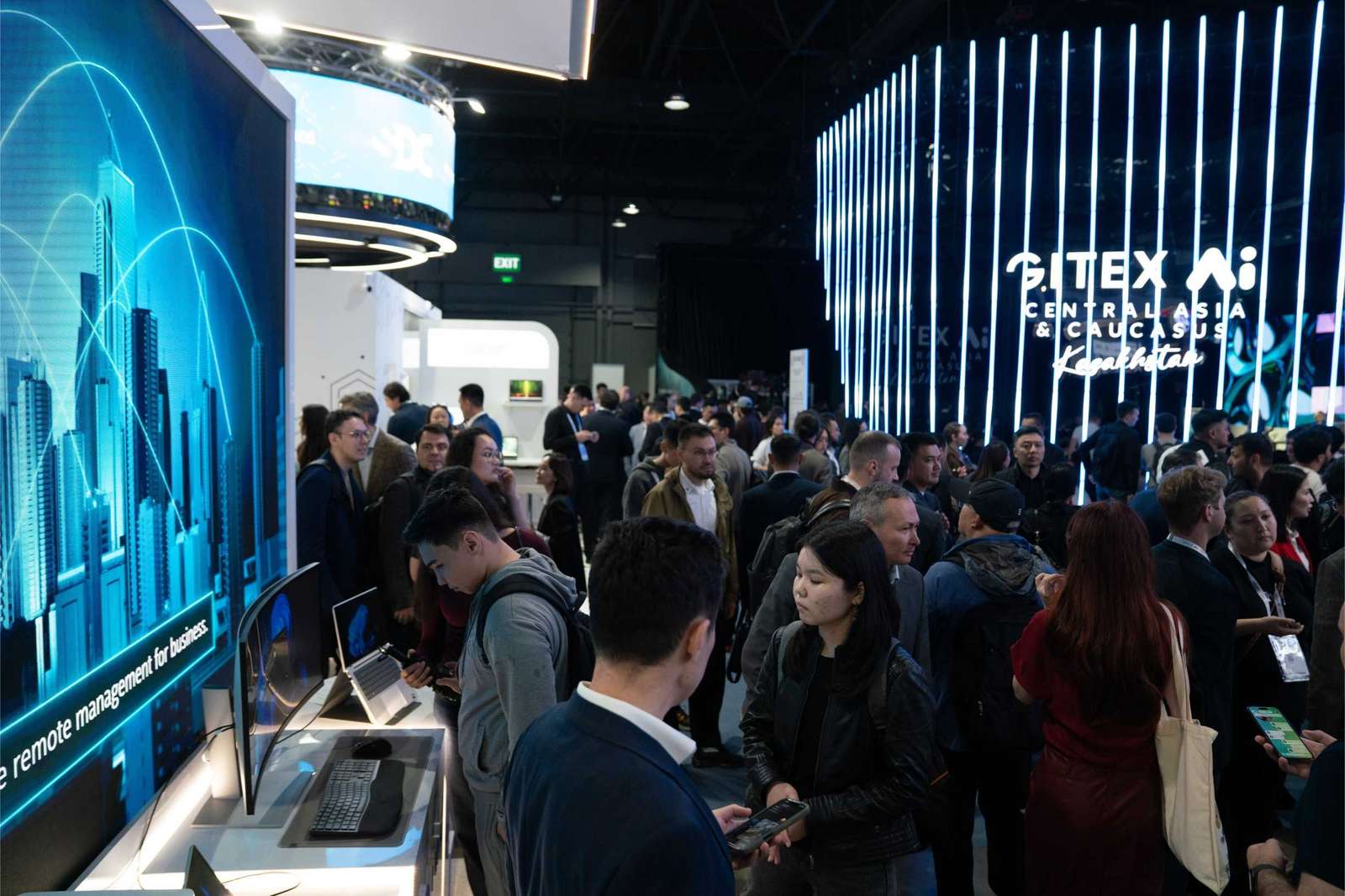 Security & Building Central Asia 2026 exhibition banner showcasing electronic security, smart building automation, fire protection, surveillance systems, and cybersecurity technologies in Astana
