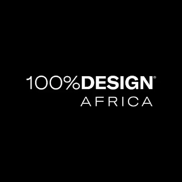100% Design Africa 2026 promotional banner showcasing contemporary African architecture, interior design, furniture, and product innovation at Sandton Convention Centre