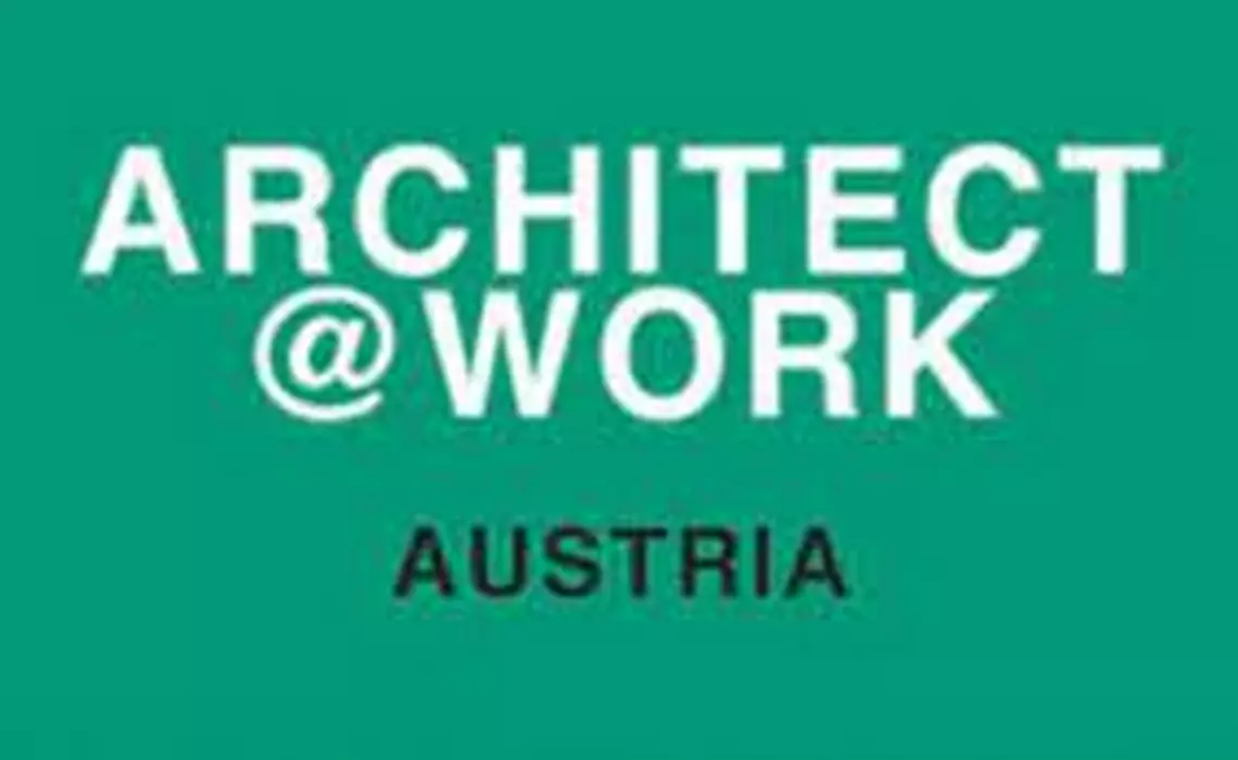 ARCHITECT@WORK Vienna 2026 official promotional banner showcasing architectural materials, interior design innovations, building technologies, and curated product solutions in Vienna, Austria