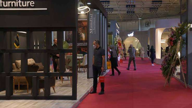 Iran Office Expo 2026 promotional logo representing international exhibition for office furniture, workplace design, interior solutions, and commercial workspace innovation in Tehran