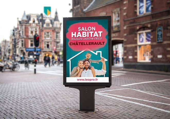 Salon Habitat Châtellerault 2026 official logo representing a home improvement exhibition for construction, renovation, interior design, decoration, and landscaping in France