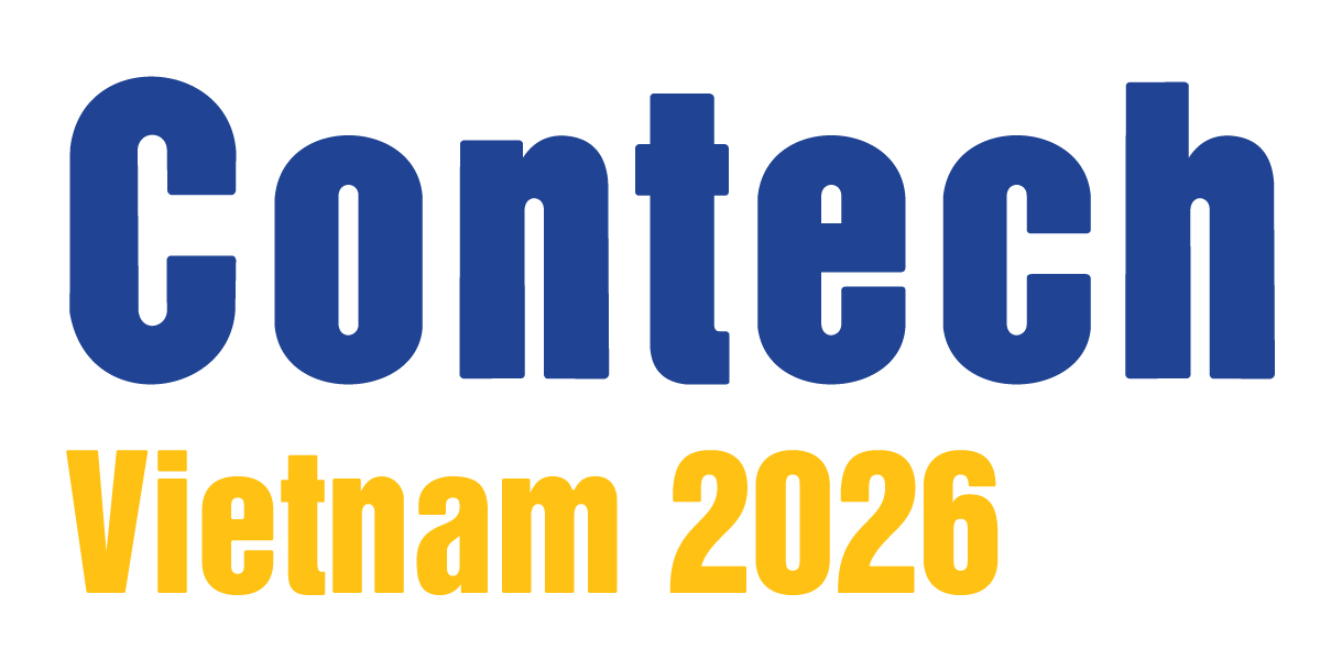 Contech Vietnam 2026 official logo representing construction machinery, mining equipment, transportation infrastructure, building technologies, and industrial solutions in Hanoi, Vietnam