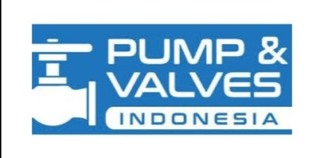 Pump & Valves Indonesia 2026 exhibition banner promoting industrial pumps, valve systems, piping technology, and mechanical engineering solutions in Jakarta