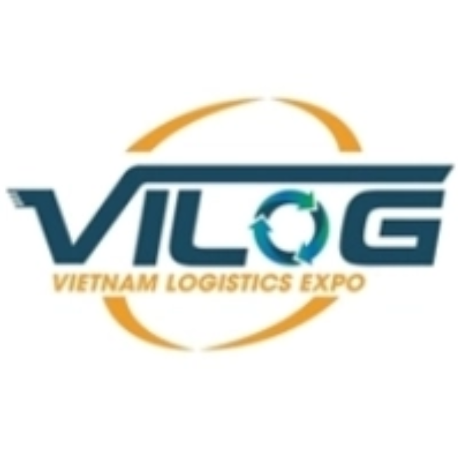 Vilog 2026 Vietnam International Logistics Exhibition promotional logo representing logistics, supply chain technology, transport, warehousing, and smart freight solutions in Ho Chi Minh City