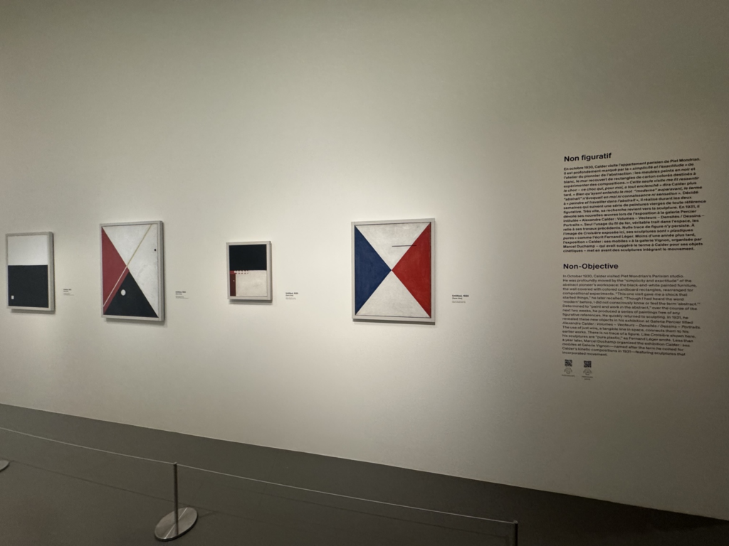 Calder's early non-objective paintings displayed at Fondation Louis Vuitton.
