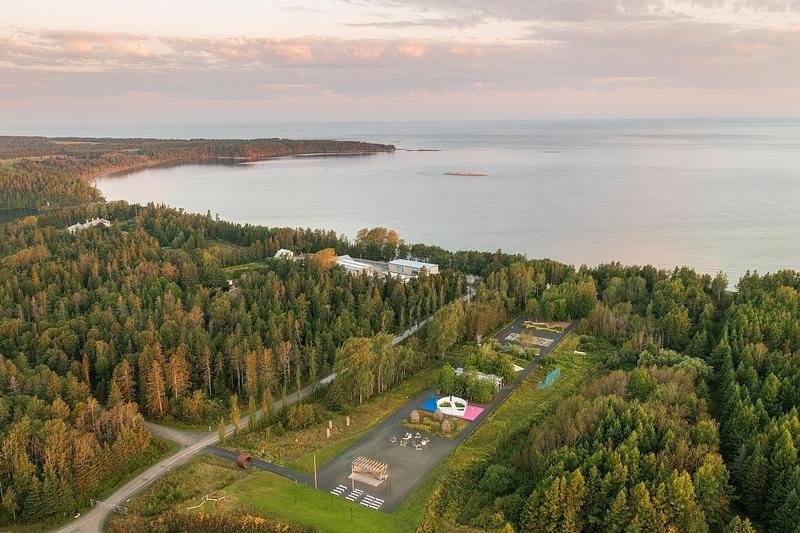 Aerial view of the International Garden Festival at Reford Gardens. Photo: JC Lemay.