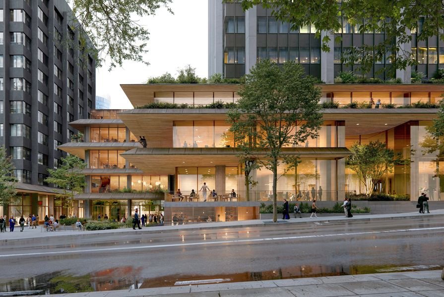 Concept image of the Mill Green adaptive reuse district in Perth