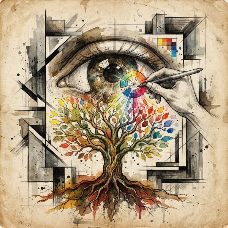 The Hierarchical Eye: Color Palette Extraction as a Human Experience