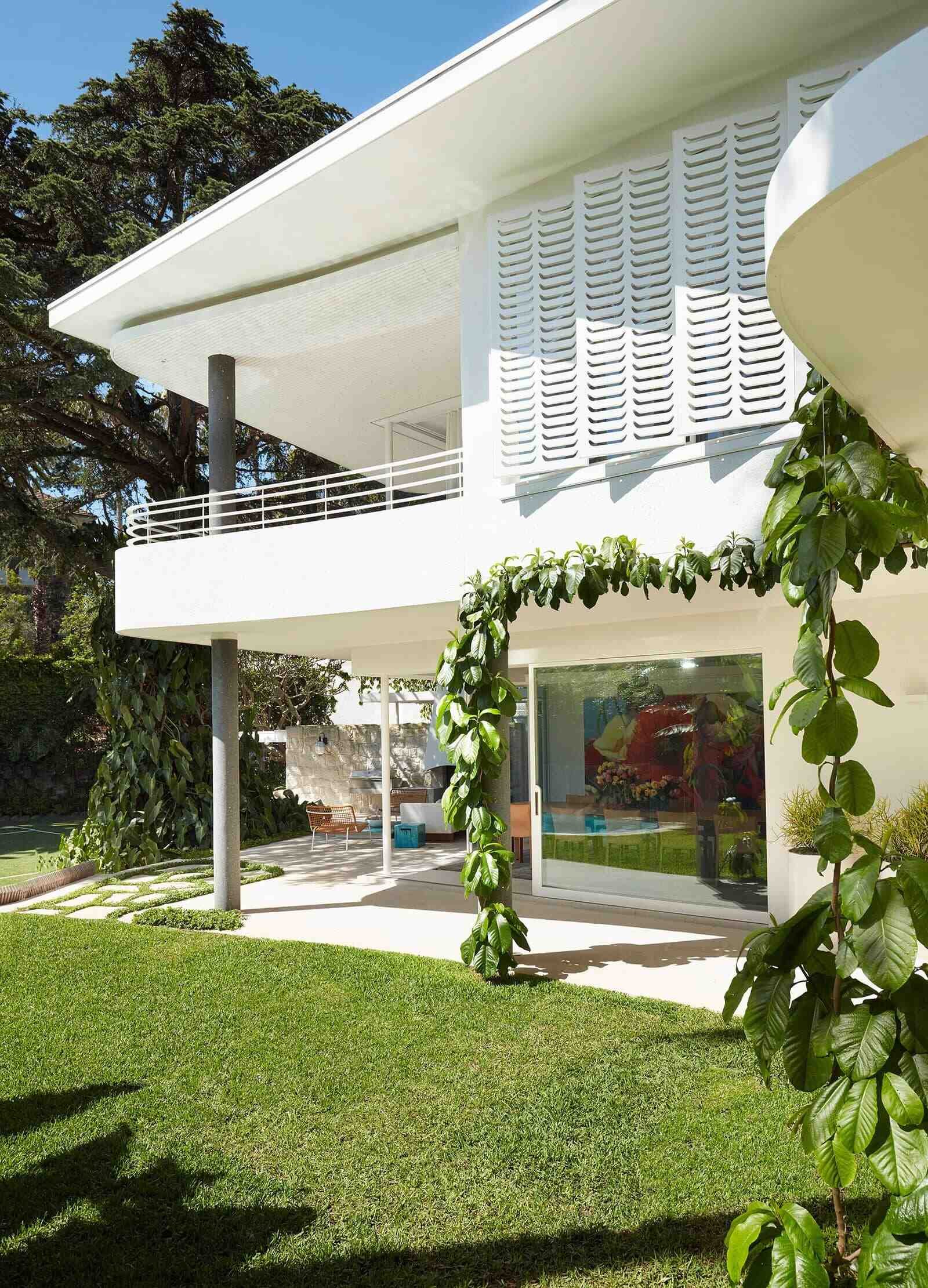 Pool terrace and renovated house