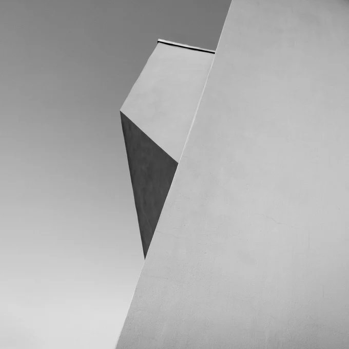 Facade detail showing the relationship between solid volumes and glazing
