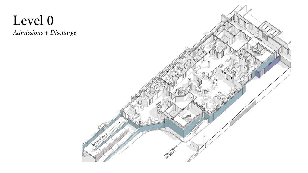 Ground floor plan of the Children's Day Surgery Unit showing a separate 