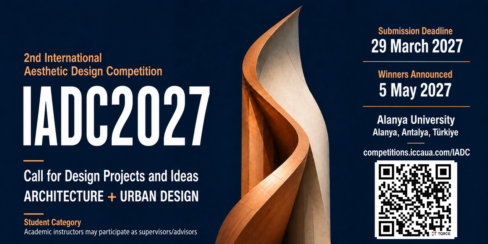 2nd International Aesthetic Design Competition IADC2027 official poster