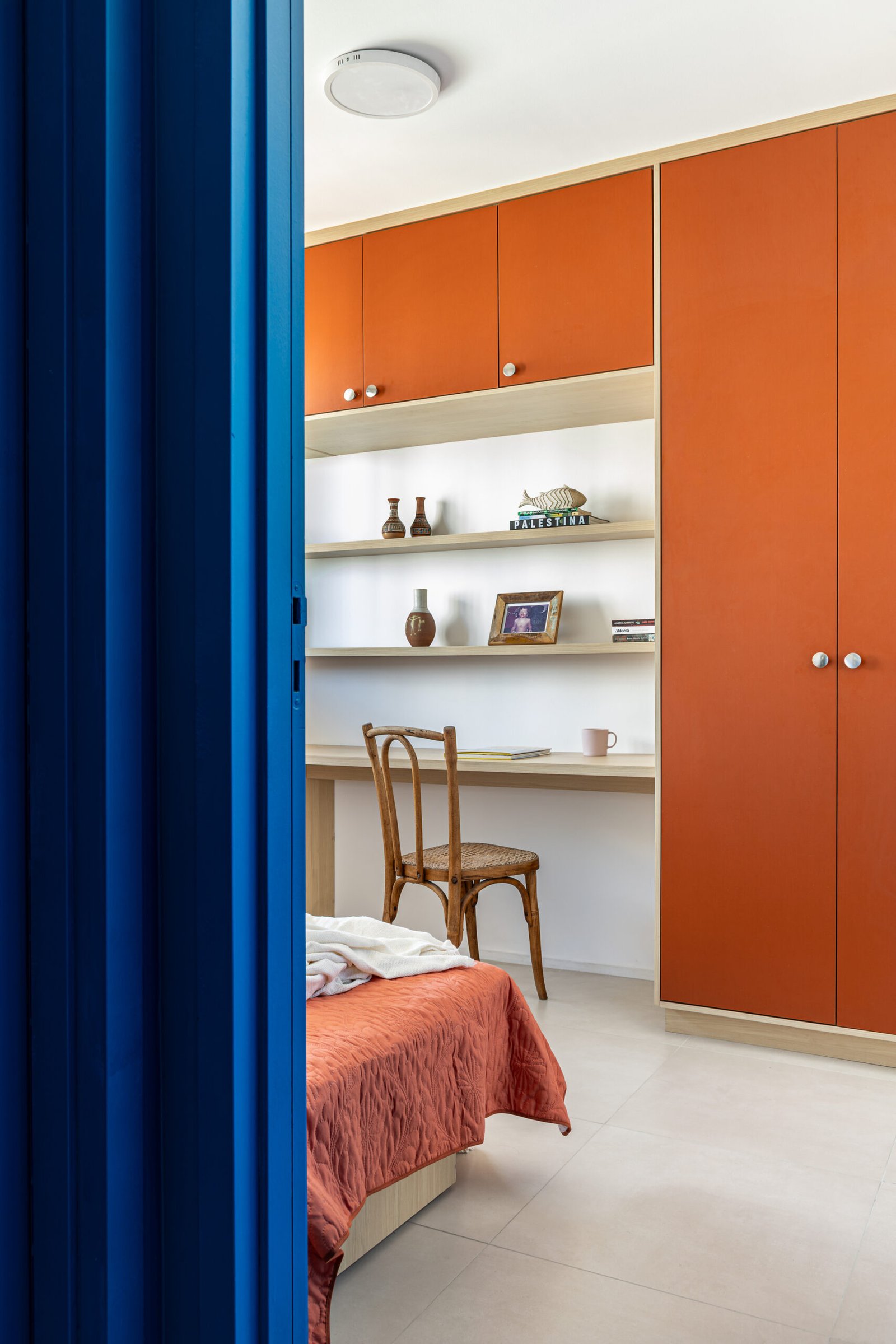 Bedroom storage and interior details.