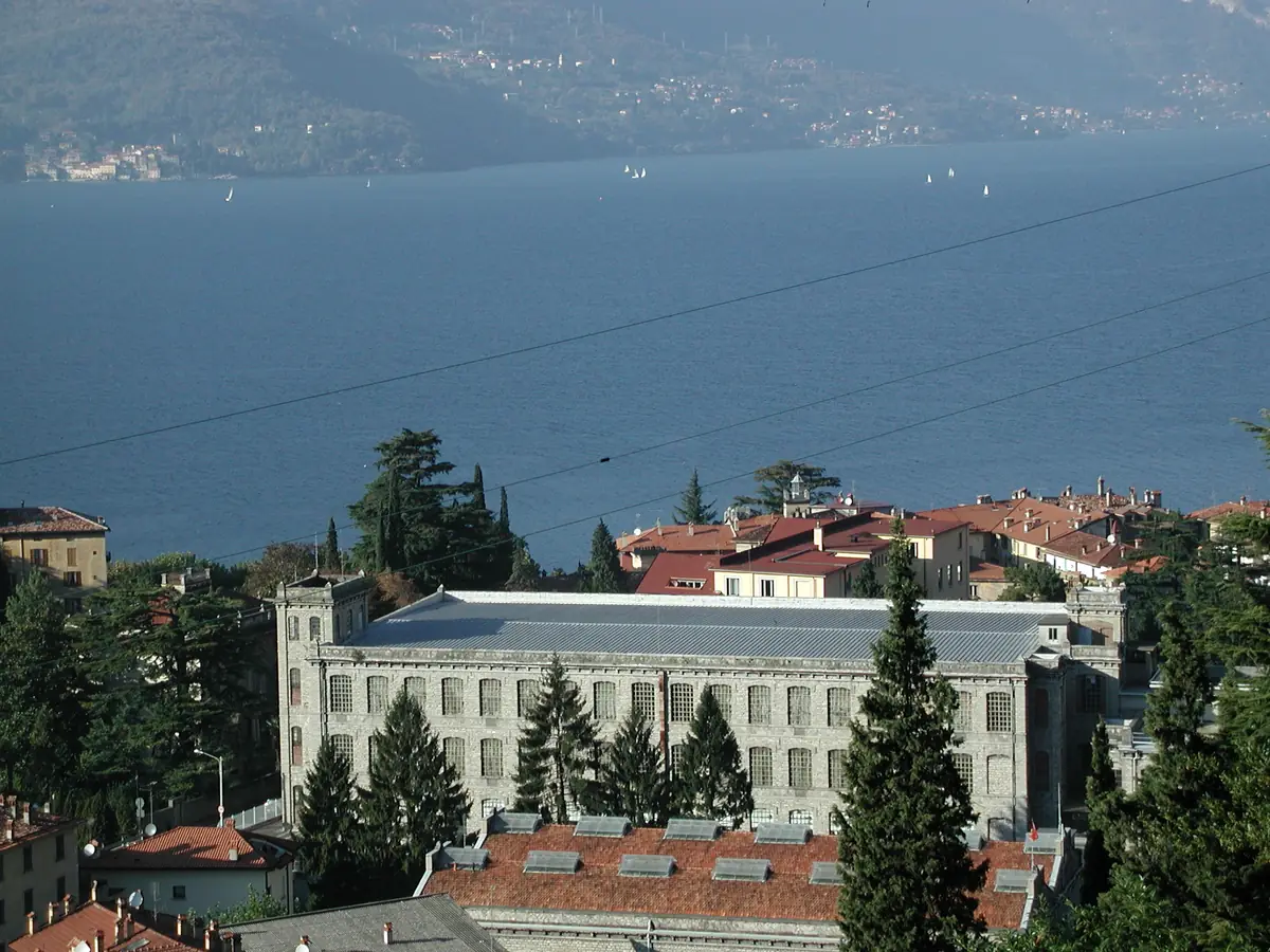 Former Cantoni cotton mill in Bellano beside Lake Como, site of the museum design competition