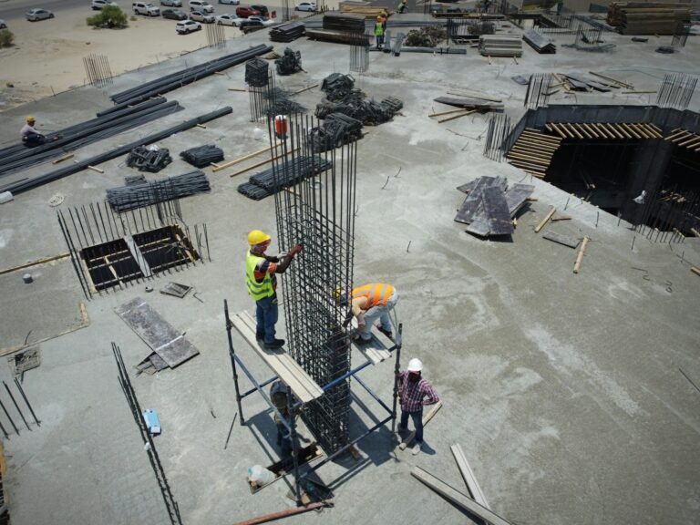 Workers on a construction site, illustrative photograph accompanying an analysis of US construction employment