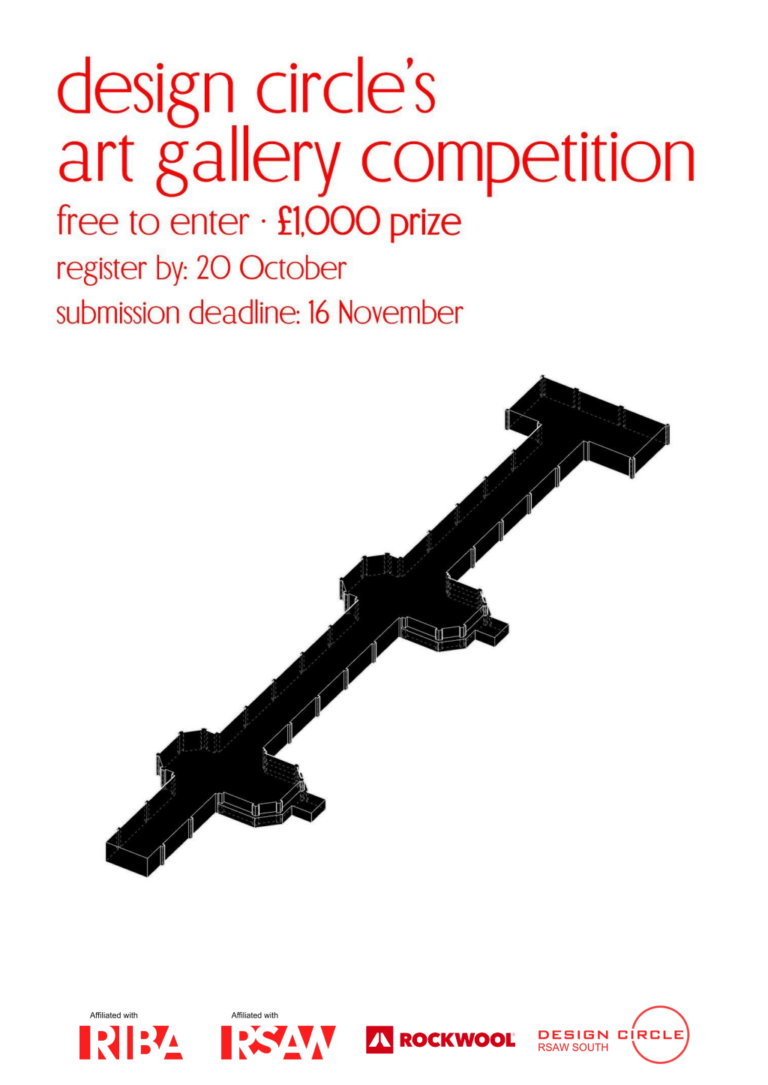 Official poster for Design Circle&rsquo;s Art Gallery Competition in Bute Park, Cardiff