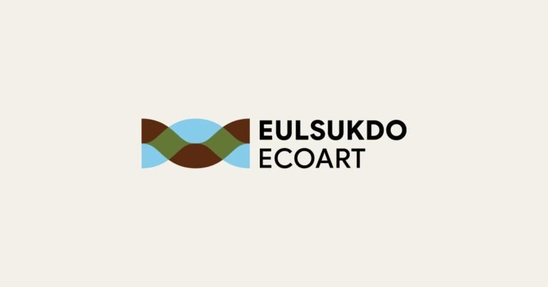 Official Eulsukdo Ecoart visual with its earth, water and landscape emblem, issued for Busan Metropolitan City's open call.