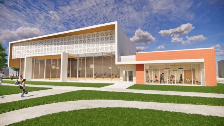 Rendering of the planned Fire Station Community Center in Fort Worth