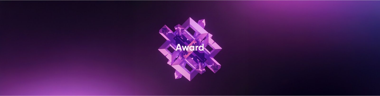 Official IN:SENSE Design Award visual with purple geometric forms, published by AUDIAS Co., Ltd.