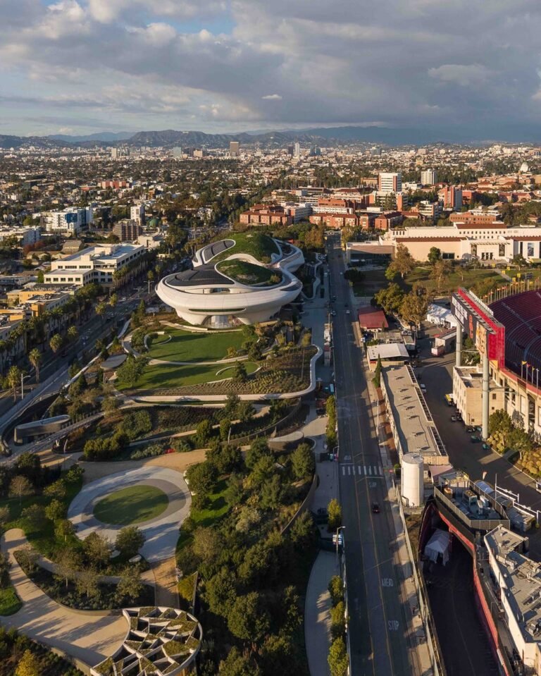 Lucas Museum of Narrative Art building in Los Angeles designed by Ma Yansong