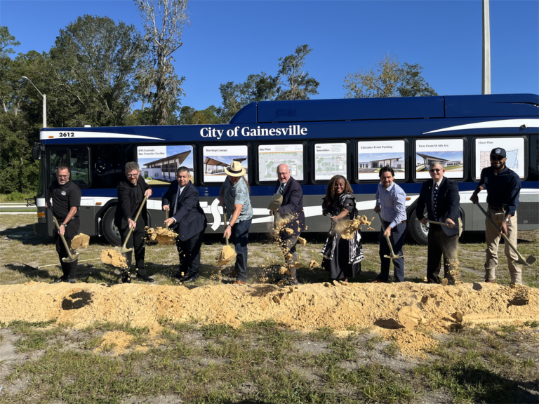 Groundbreaking ceremony for the RTS Eastside Transfer Station in Gainesville