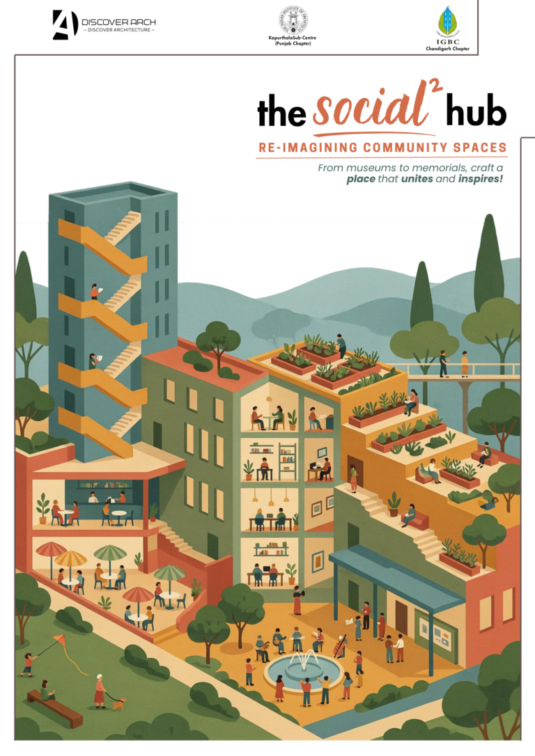 The Social Hub 2.0 official poster showing illustrated community spaces
