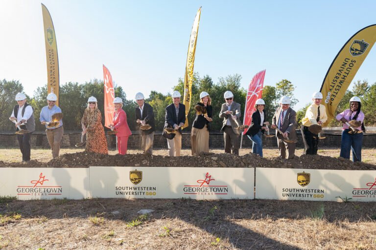 Groundbreaking for the first phase of Southwestern University 560 in Georgetown