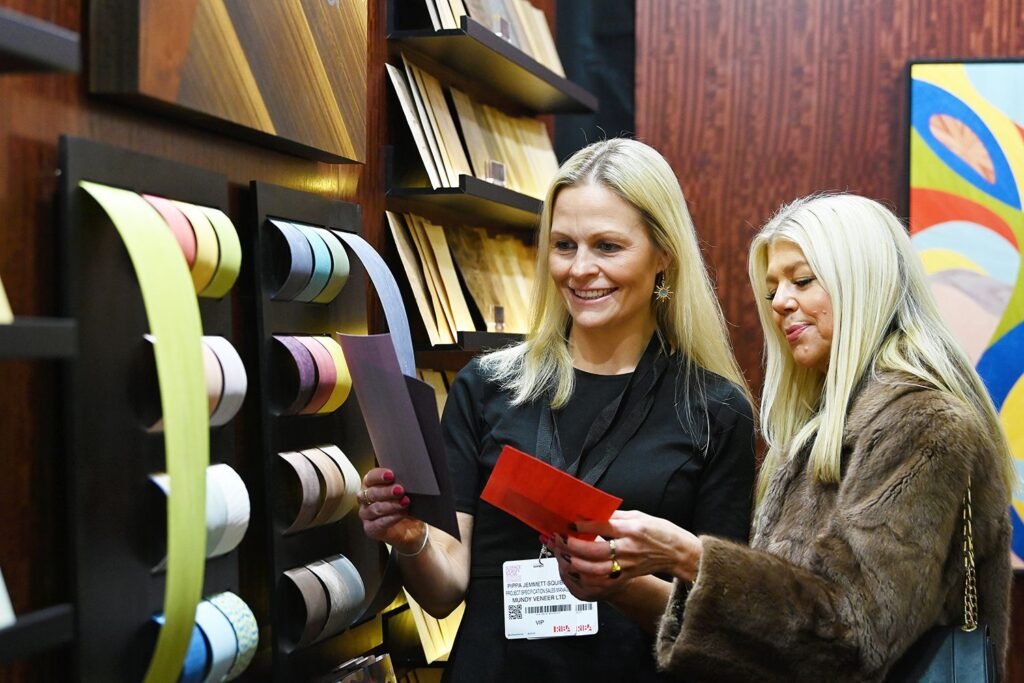 Material displays at Surface Design Show, London