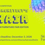 Official banner for THE ARCHITECT’S CHAIR, Stockholm Furniture Fair Edition