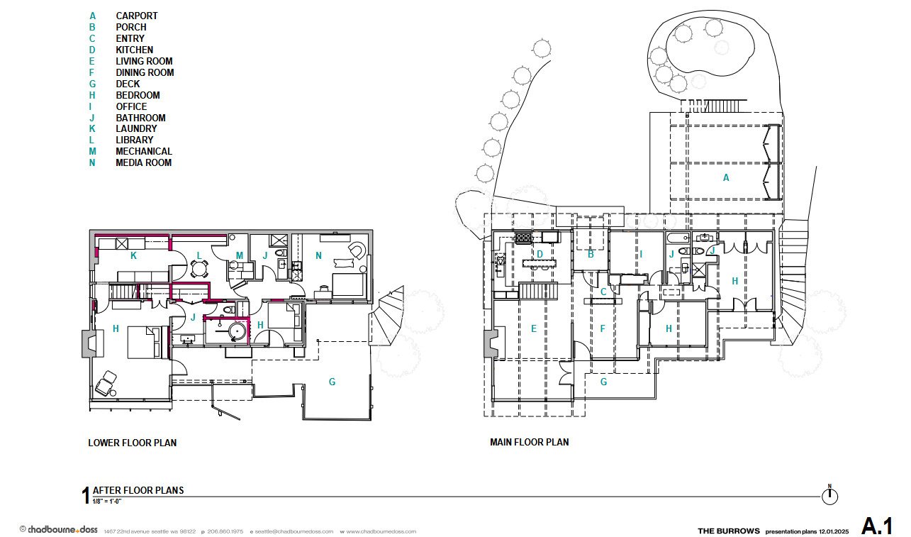 Floor plans after renovation